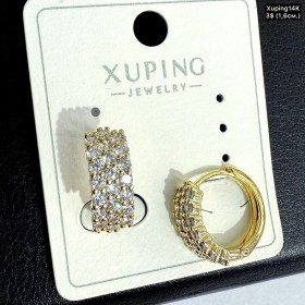 Сережки Xuping14К 10820 (1,6см)	